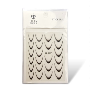 89420 – French Stickers Black Silver