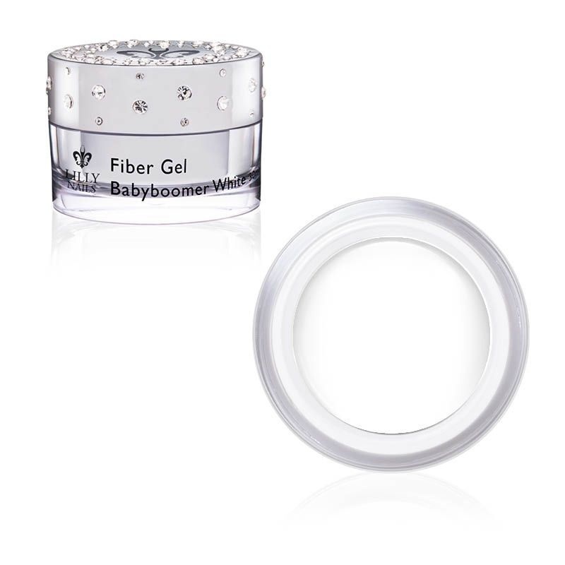 Fiber gel babyboomer white